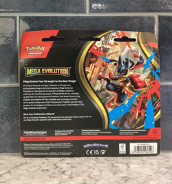 Pokemon Mega Evolution 3 Pack Blister includes 3 Blister Packs 9 total packs NEW - Image 5