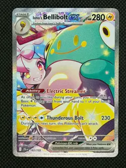 Ionos Bellibolt Ex - 183/159 SIR Journey Together NM Pokemon TCG - Image 1
