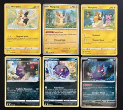 6x Morpeko Pokemon Card Lot Full Belly Mode Hangry Mode Pokemon Cards - Image 1