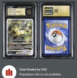 CGC 10 PRISTINE 2023 Pokemon Crown Zenith GG45/GG70 Leafeon Vstar Holo - Image 1