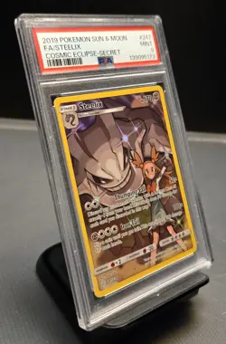 2019 Pokemon S&M Cosmic Eclipse Steelix #247 | Secret Rare | PSA 9 MINT - Image 2