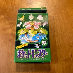 Pokemon Poker Playing Cards Deck green Venusaur Nintendo 1996 Approx. - Image 1