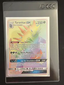 Pokemon TCG Lost Thunder Tyranitar GX Secret Rare 223/214 - Image 4