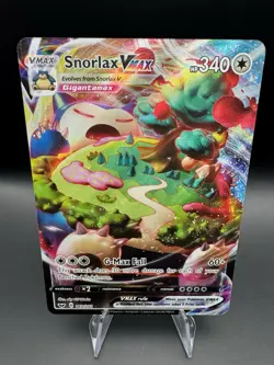 Snorlax VMAX 142/202 Ultra Rare Pokemon SWSH01: Sword & Shield Base Set NM - Image 1