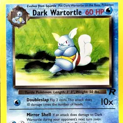 Dark Wartortle - REG - Pokemon TCG - Team Rocket - 46/82 - UNCOMMON ~ LP - Image 1