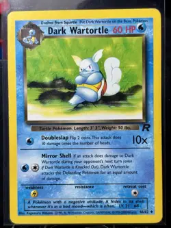 Dark Wartortle - REG - Pokemon TCG - Team Rocket - 46/82 - UNCOMMON ~ LP - Image 2