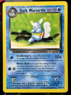 Dark Wartortle - REG - Pokemon TCG - Team Rocket - 46/82 - UNCOMMON ~ LP - Image 3