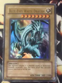 Yugioh: Blue-Eyes White Dragon - LOB-001 - Ultra Rare - Unlimited HP/Dmg - Image 1