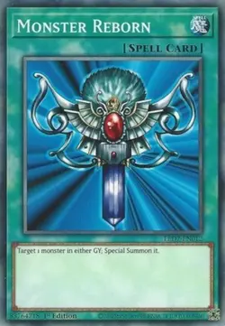 1x (NM) Monster Reborn - LED7-EN012 - Common - 1st Edition YuGiOh - Image 1