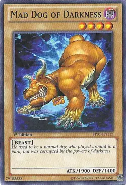 1x (LP) Mad Dog of Darkness - BP01-EN113 - Starfoil Rare - 1st Edition YuGiOh - Image 1