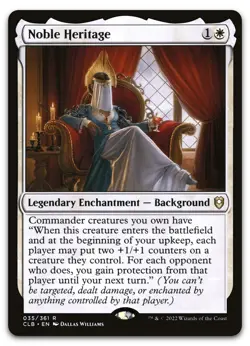 Noble Heritage #35 (NM) Baldur's Gate CLB Magic MTG - Image 1