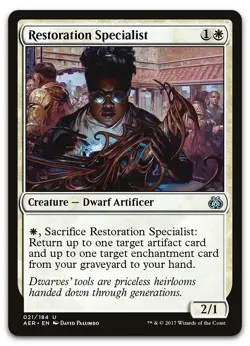 Restoration Specialist #21 (NM) Aether Revolt AER Magic MTG - Image 1