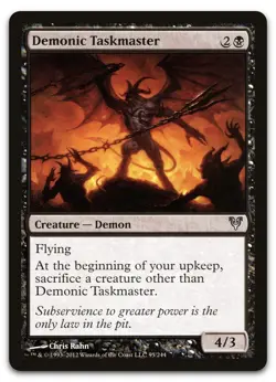 Demonic Taskmaster #95 (NM) Avacyn Restored AVR Magic MTG - Image 1