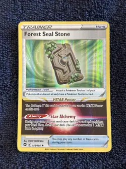 Pokemon TCG Forest Seal Stone 156/195 Sword & Shield: Silver Tempest Rare Holo - Image 1