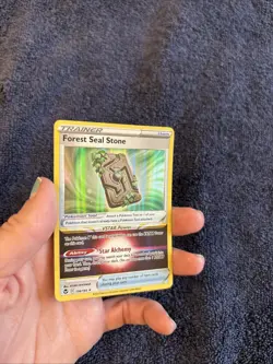 Pokemon TCG Forest Seal Stone 156/195 Sword & Shield: Silver Tempest Rare Holo - Image 4