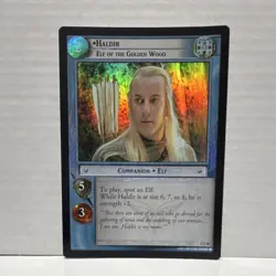 Decipher Haldir Elf of the Golden Wood Companion Holo LotR TCG Card - Image 1