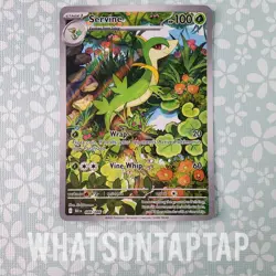 Pokemon Card Servine 088/086 Secret Rare Scarlet Violet Black Bolt Singles LP - Image 1