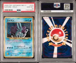 PSA 10 Pokemon Suicune-HOLO 2000 Neo 3 #245 Japanese - Image 3