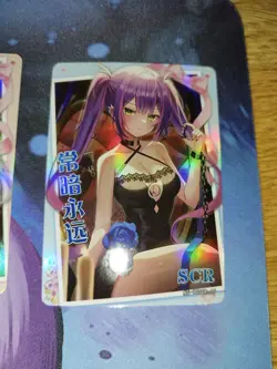 Carte Goddess Story NS-10SCR-15 SCR Tokoyami Towa - Hololive card foil waifu - Image 1