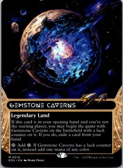 Gemstone Caverns 0016 (Borderless) Edge of Eternities: Stellar Sights NM MTG - Image 1