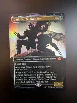 MTG Teenage Mutant Ninja Turtles English Dark Leo & Shredder Borderless 220 Foil - Image 1