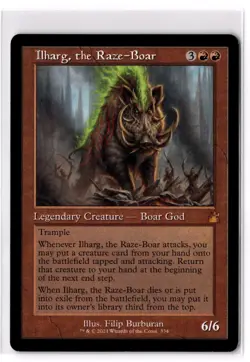 Ilharg, the Raze-Boar (Retro Frame) 334 Ravnica Remastered Normal NM - Image 1