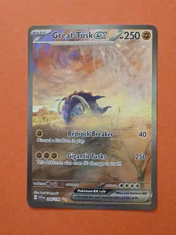 Pokemon Scarlet & Violet Base Great Tusk ex 246/198 Special Illustration Rare - Image 1
