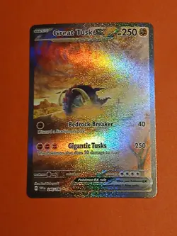 Pokemon Scarlet & Violet Base Great Tusk ex 246/198 Special Illustration Rare - Image 2