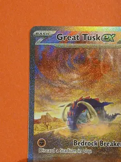 Pokemon Scarlet & Violet Base Great Tusk ex 246/198 Special Illustration Rare - Image 5