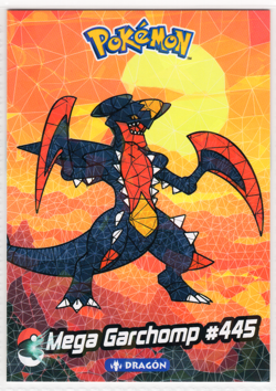 CRYSTAL CARD COLLECTION *MEGA GARCHOMP #445 - CRACKED ICE - RARE CARD* POKEMON* - Image 1