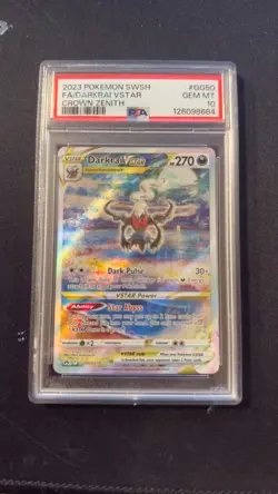 2023 Pokemon SWSH FA/DARKRAI VSTAR CROWN ZENITH PSA 10 - Image 1