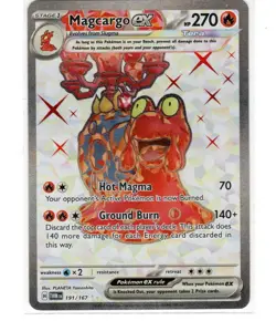 Pokemon - Magcargo ex - 191/167 - SV06: Twilight Masquerade - Holo - Ultra Ra NM - Image 1
