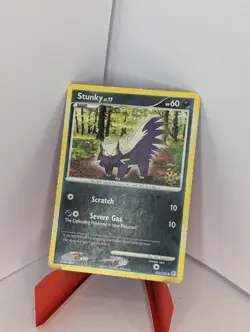 Stunky 102/130 DP Countdown Calendar Snowflake Stamped Promo Pokemon Card - HP - Image 1