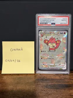 2023 Pokemon SWSH Crown Zenith Simisear VSTAR #GG37/GG70 PSA 10 Certified - Image 3