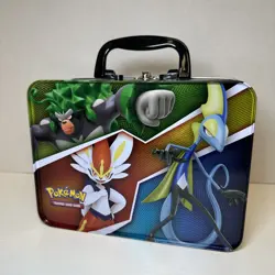 Pokemon Fall Collectors Chest Tin Lunchbox Charizard Pikachu Vivid Voltage EMPTY - Image 3