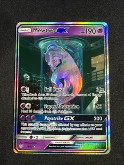 Pokemon Mewtwo GX 78/73 Shining Legends Full Art Shiny Holo Rare GX English - Image 1