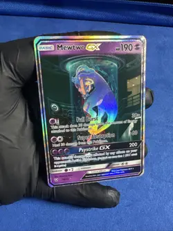 Pokemon Mewtwo GX 78/73 Shining Legends Full Art Shiny Holo Rare GX English - Image 2
