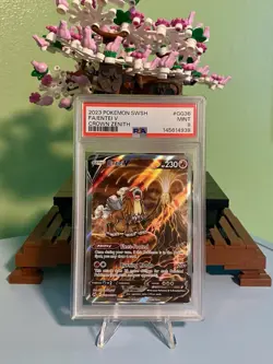 2023 POKEMON SWORD & SHIELD CROWN ZENITH #GG36 FULL ART/ENTEI V PSA 9 - Image 1