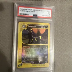 Pokemon TCG Umbreon 41/147 Aquapolis Reverse Holo PSA 5 - Image 1