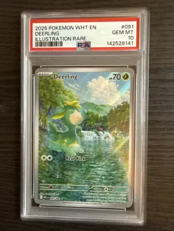 Deerling 091/086 Illustration Rare 2025 Pokemon White Flare PSA 10 Gem Mint - Image 1