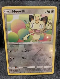 1x Meowth - 125/181 - Common - Reverse Holo Team Up Pokemon Near Mint - Image 1