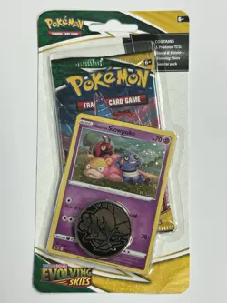 1x Pokemon Evolving Skies Checklane Blister Booster Pack Galarian Slowpoke Promo - Image 1