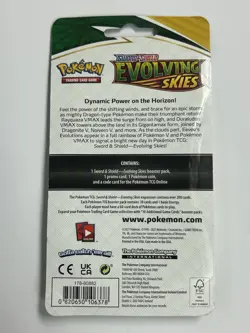 1x Pokemon Evolving Skies Checklane Blister Booster Pack Galarian Slowpoke Promo - Image 2
