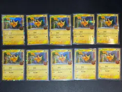 Pokemon TCG Trick Trade Pikachu 062/193 Holo x5 & 018/091 Cosmos Holo x5 - Image 1