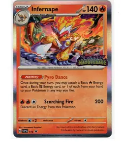 Infernape ⭐ 116 Holo Stamped Promo Scarlet & Violet 2023 Pokemon NM . - Image 1