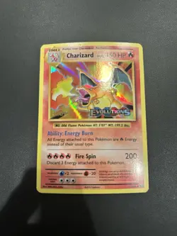 Pokemon TCG Charizard XY Evolutions Prerelease Staff Stamp 11/108 - Image 1