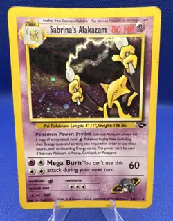 Pokemon Sabrina's Alakazam Gym Challenge 16/132 Holo Rare Unlimited - Image 1