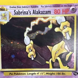 Pokemon Sabrina's Alakazam Gym Challenge 16/132 Holo Rare Unlimited - Image 4