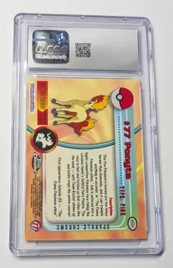 2000 Pokemon Topps Ponyta Sparkle Chrome - Image 2