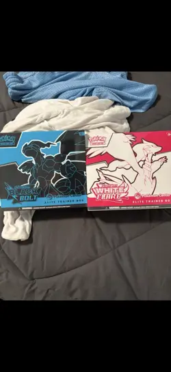 Pokemon Center Black Bolt and White Flare Elite Trainer Box ETB Bundle - Image 1